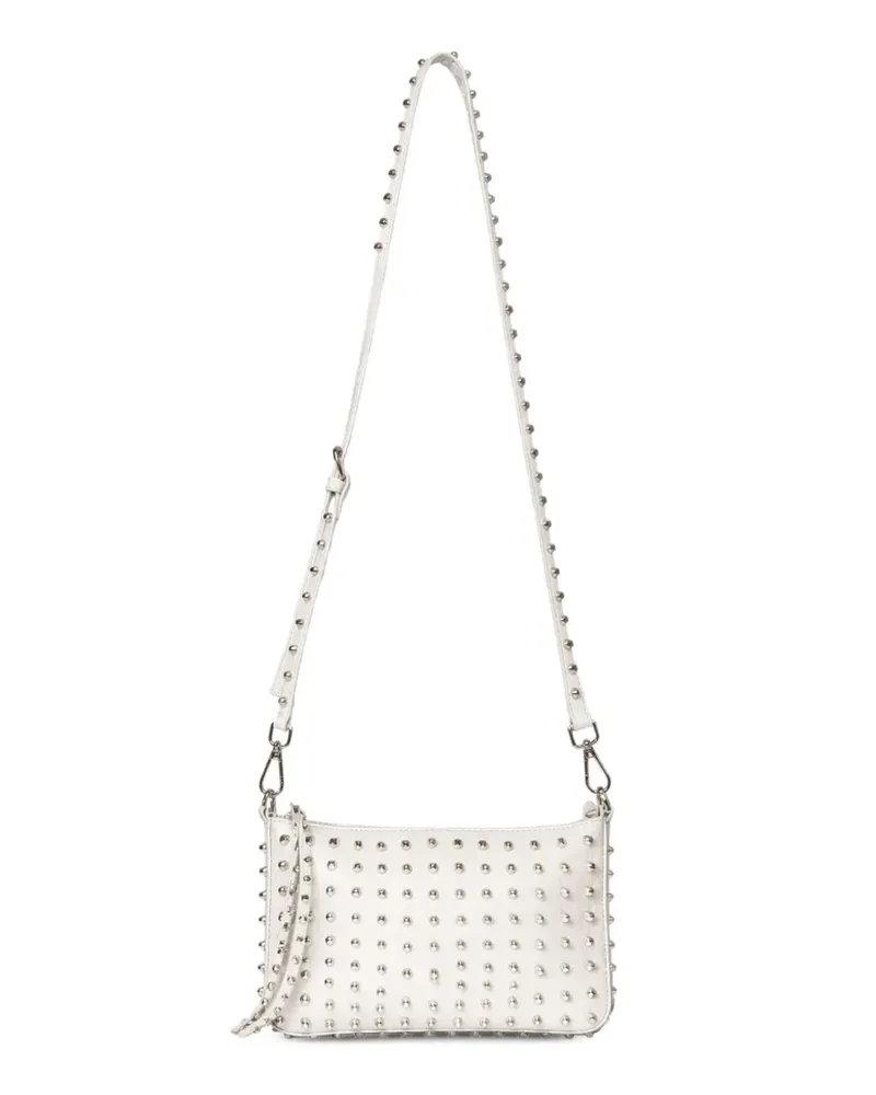 John Richmond mini stud-embellished shoulder bag - Weiß Weiß