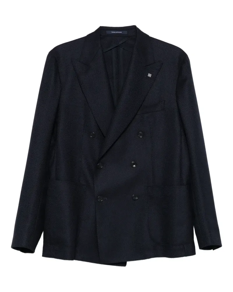 Tagliatore Doppelreihiges Sakko - Blau Blau