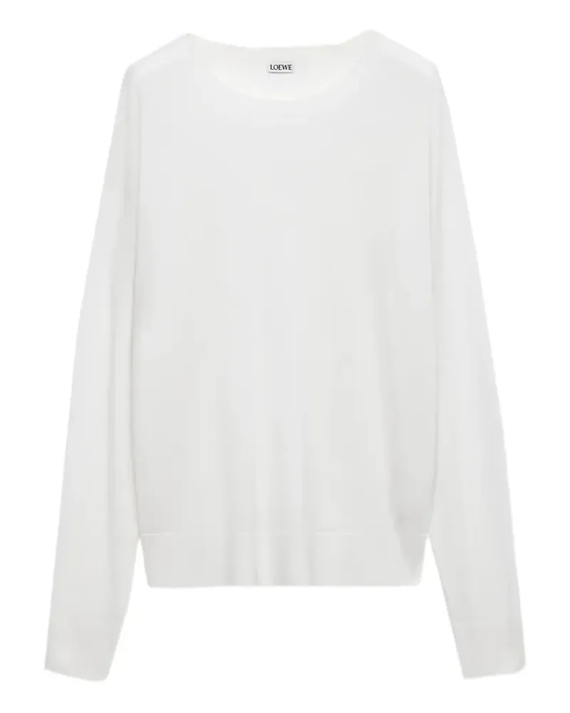 Loewe Klassischer Pullover - Weiß Weiß