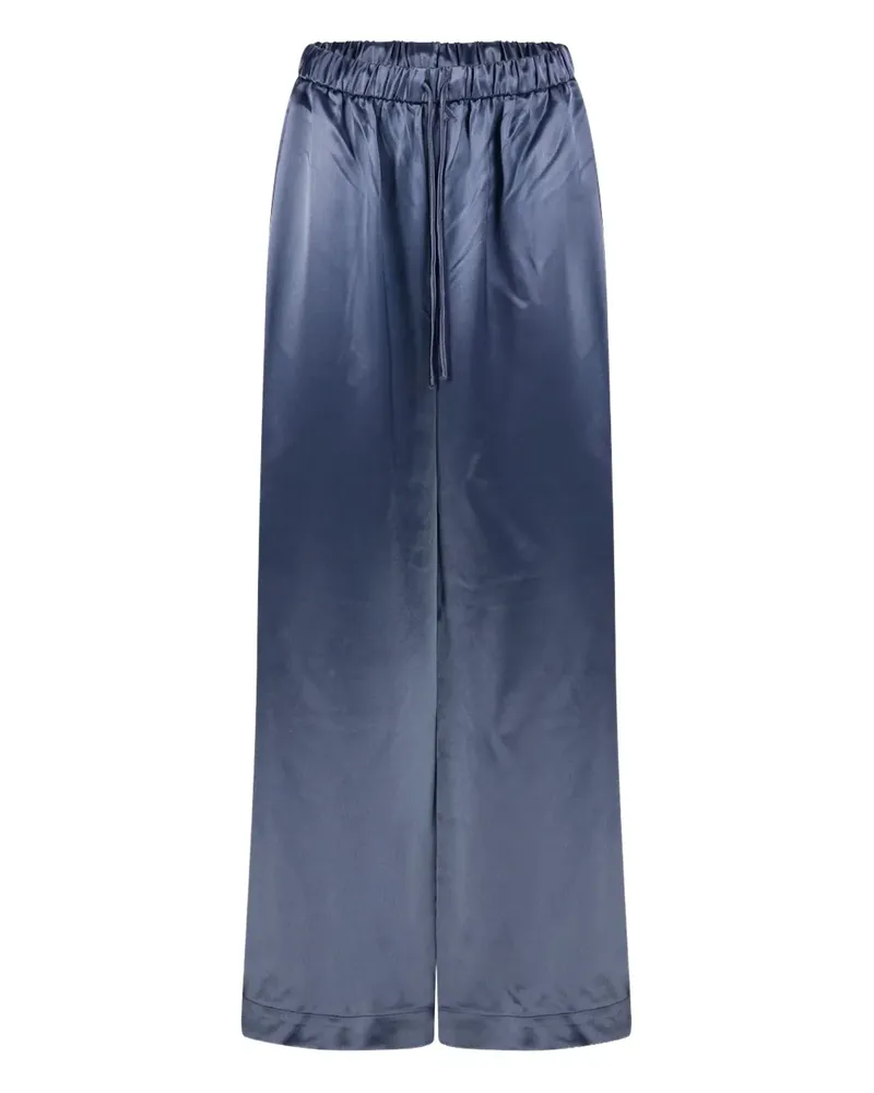 By Malene Birger Clorella Wide-Leg-Hose aus Satin - Blau Blau