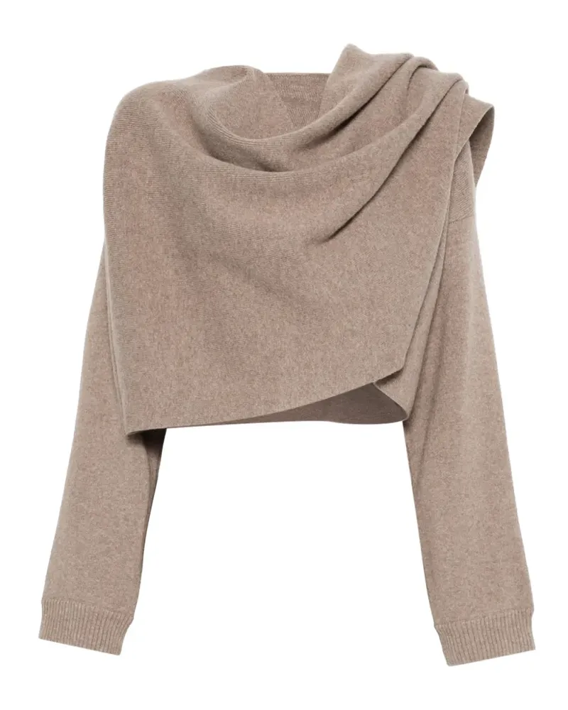Magda Butrym Drapiertes Poloshirt - Nude Nude