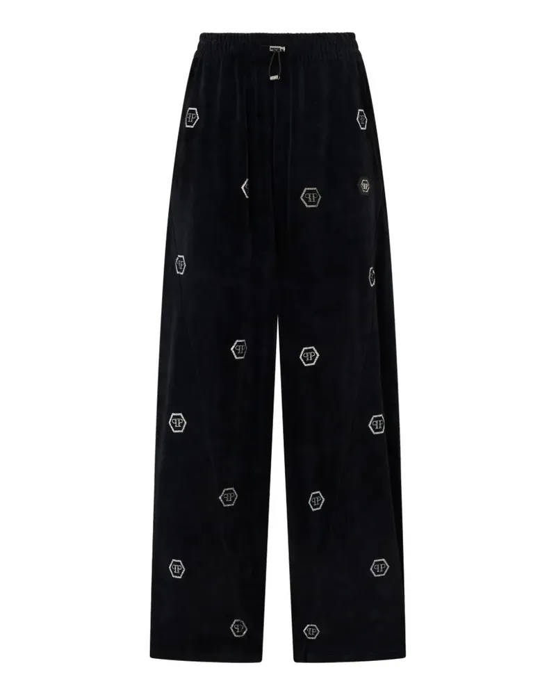 Philipp Plein logo-embellished track pants - Schwarz Schwarz