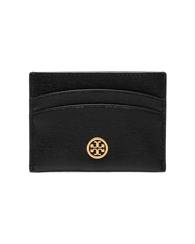 Tory Burch Robinson Kartenetui mit Logo-Schild - Schwarz Schwarz
