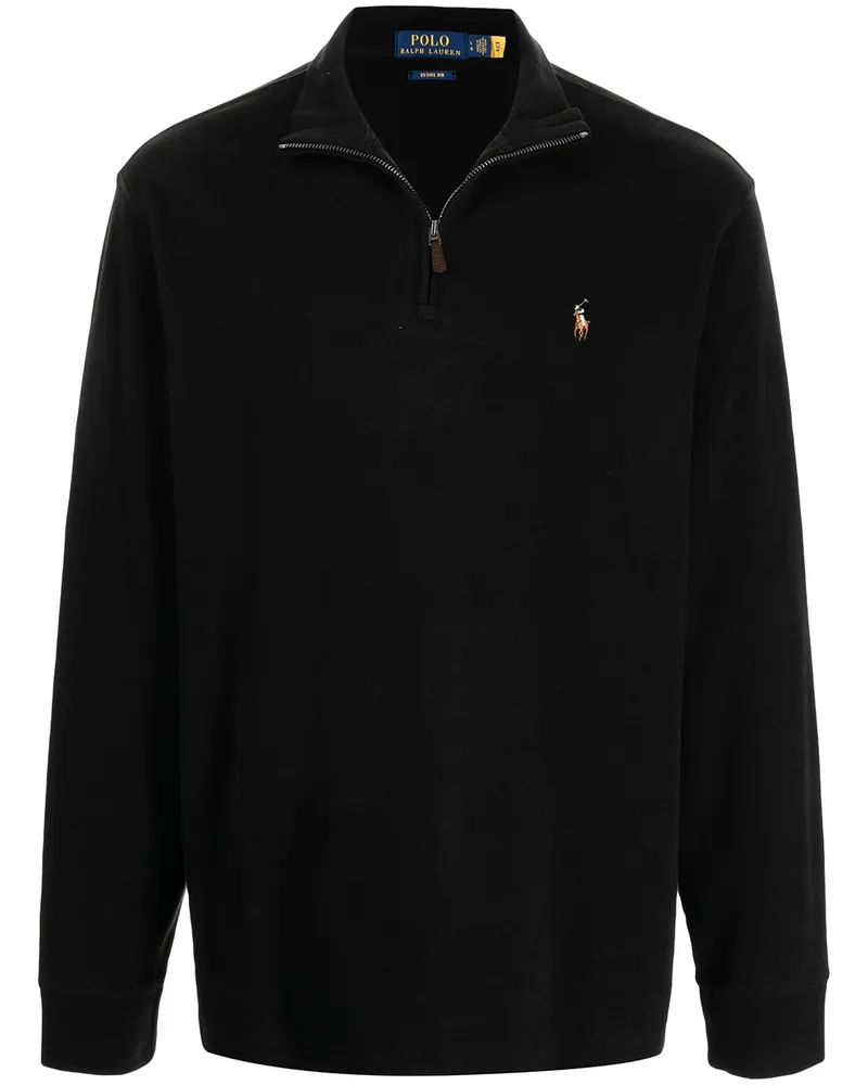 Ralph Lauren Sweatshirt mit Logo-Stickerei - Schwarz Schwarz