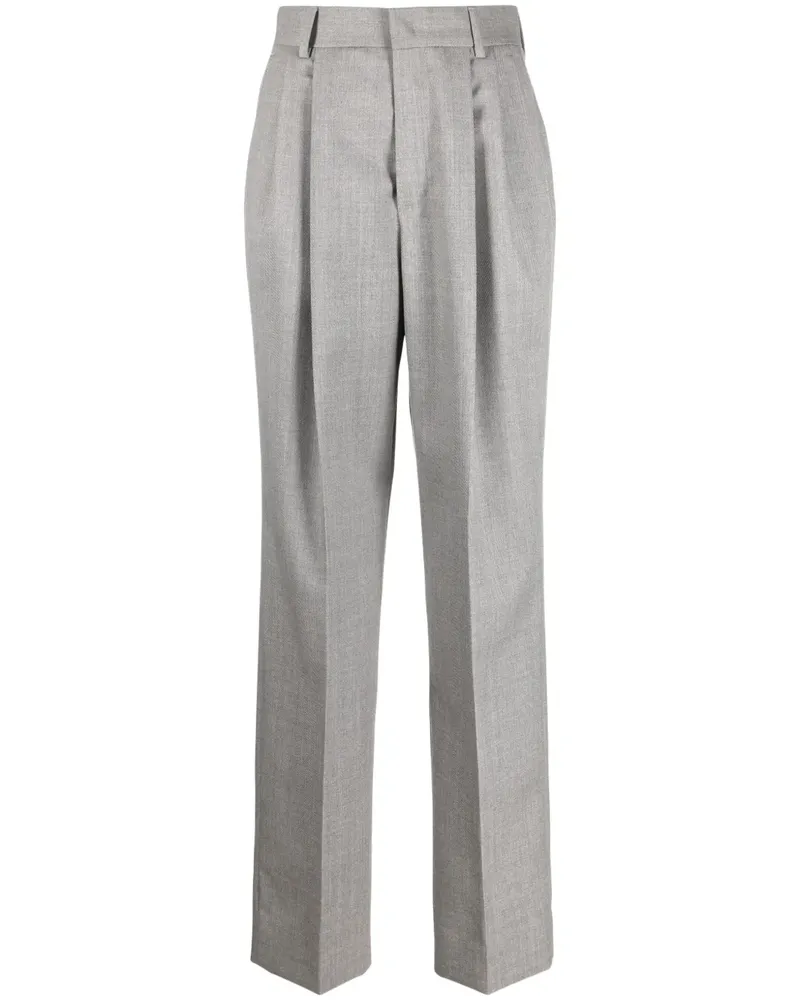 ARMARIUM Straight-Leg-Hose mit hohem Bund - Grau Grau
