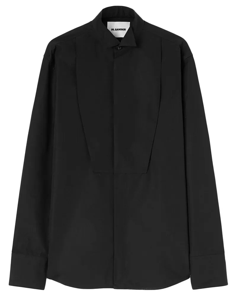 Jil Sander Klassisches Hemd - Schwarz Schwarz