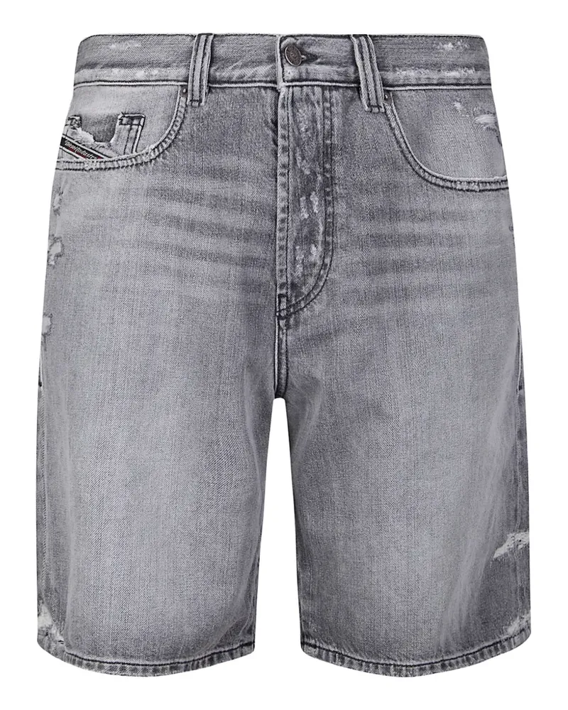 Diesel distressed-effect denim shorts - Grau Grau