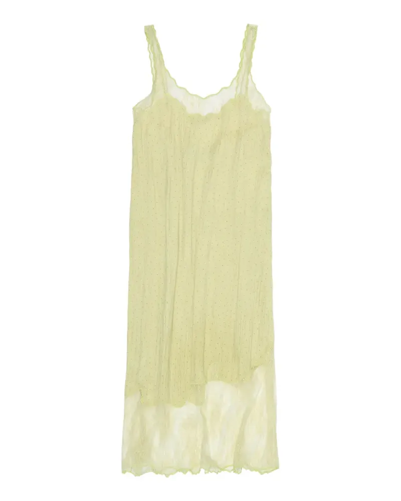 BIMBA Y LOLA Midikleid mit Spitzensaum - Grün Grün