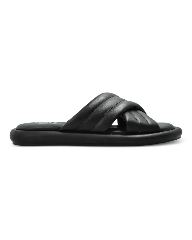 Bogner quilted crossover sandals - Schwarz Schwarz