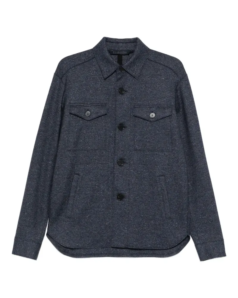 Harris Wharf London buttoned shirt jacket - Blau Blau