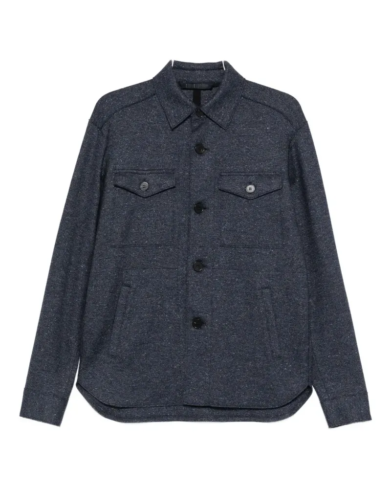 Harris Wharf London buttoned shirt jacket - Blau Blau