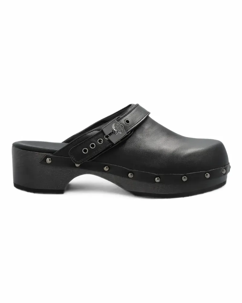 Scholl Pescura Robin Mules mit Nieten - Schwarz Schwarz