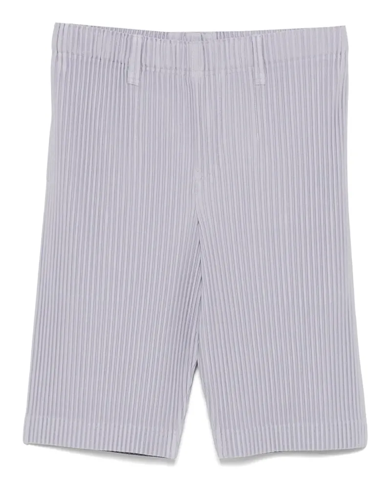 Issey Miyake Plissierte Shorts - Grau Grau