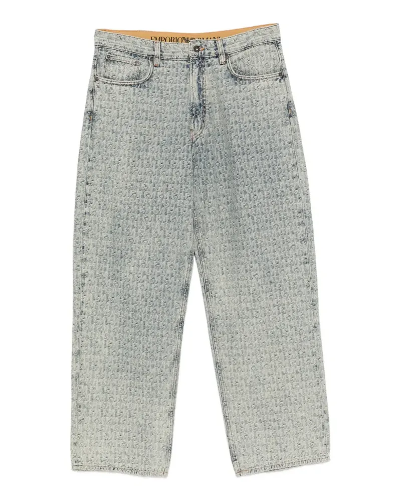 Emporio Armani Jeans mit Logo-Patch - Blau Blau