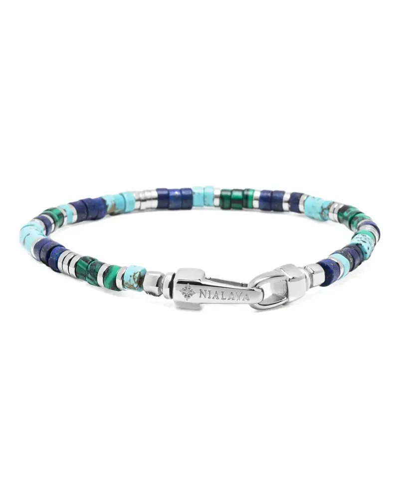 Nialaya heishi riviera bracelet - Silber Silber