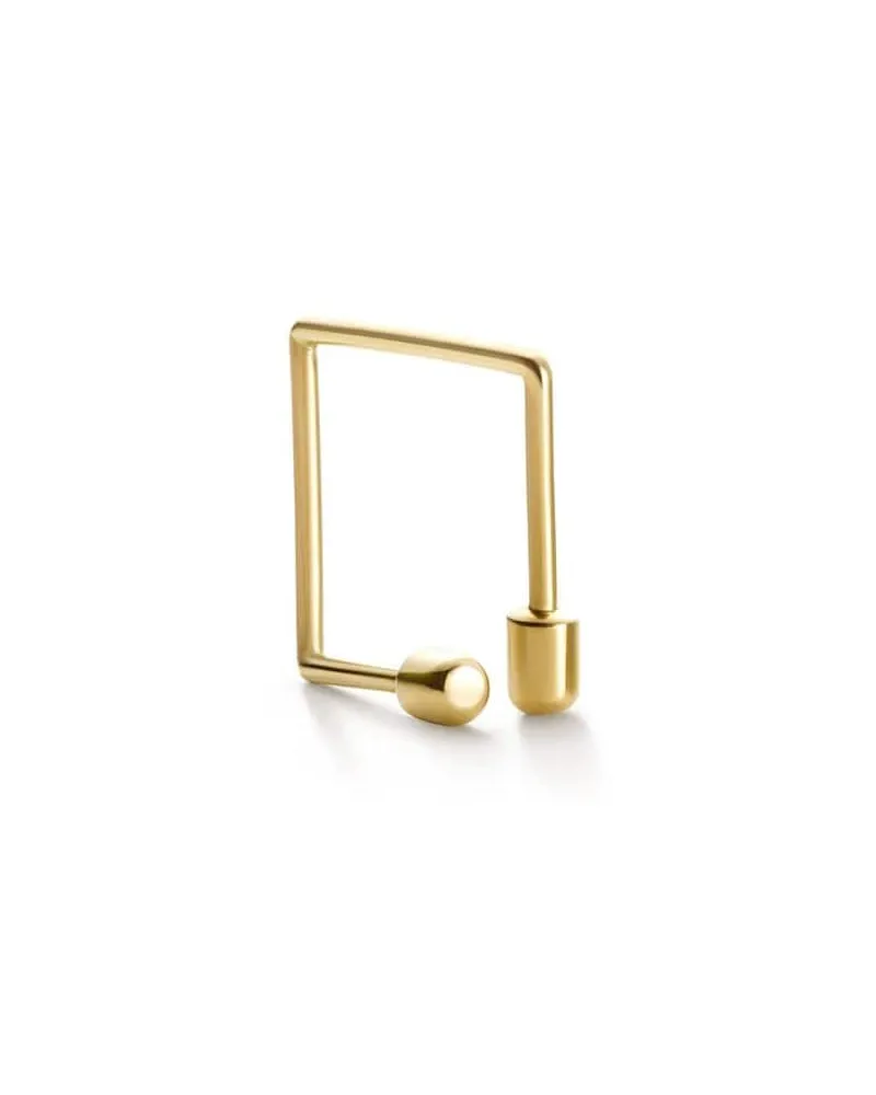 SHIHARA 18kt Twist Square 01 Gelbgoldohrring Gold