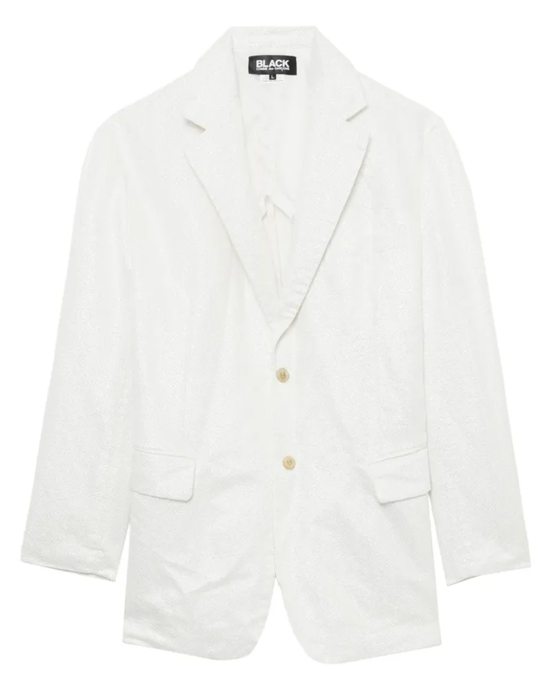 Comme des Garçons Asymmetrischer Blazer - Weiß Weiß
