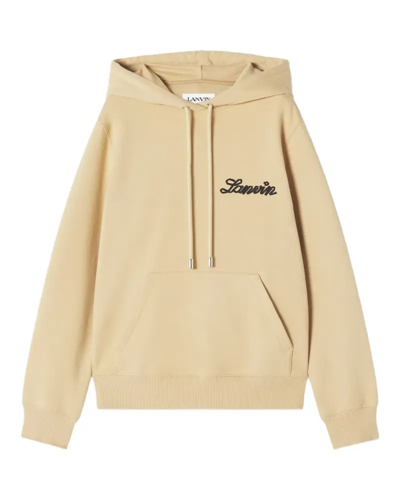Lanvin Kapuzenjacke mit Logo-Detail - Nude Nude