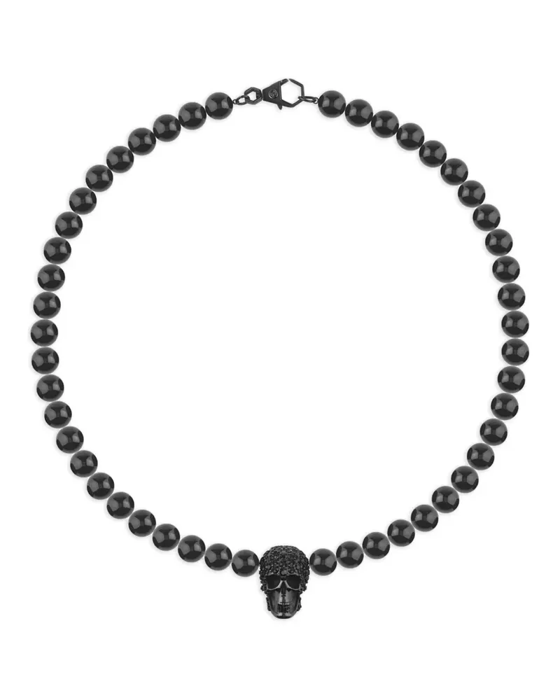 Philipp Plein Halskette mit Kristallen - Schwarz Schwarz