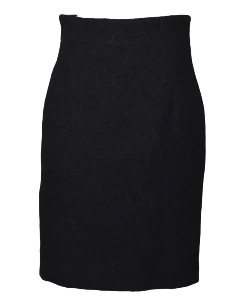 Tagliatore bouclé high-waisted mini skirt - Schwarz Schwarz