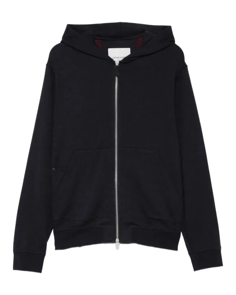 Jacob Cohën Kapuzenjacke mit Reißverschluss - Blau Blau