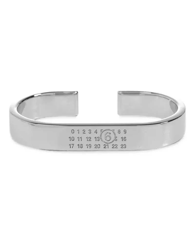 Maison Margiela logo-engraved double rings - Silber Silber
