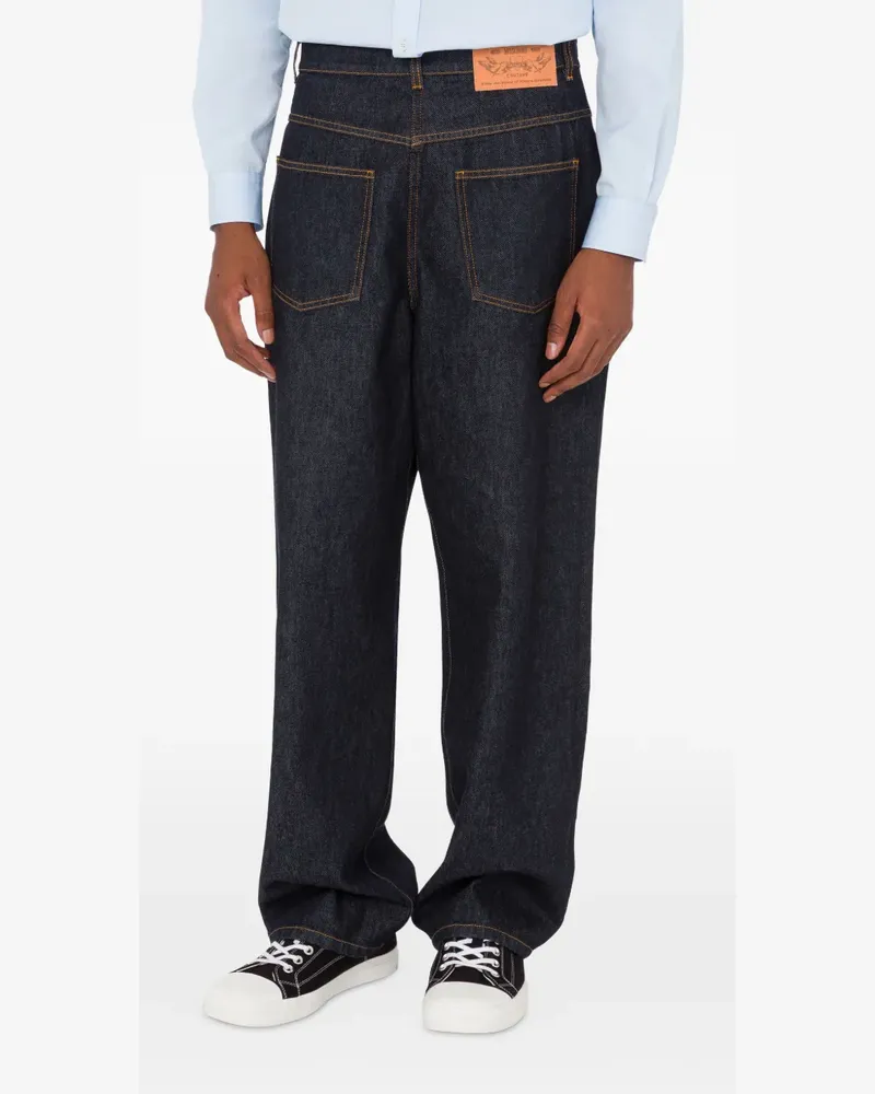 Moschino Jeans mit Ziernähten - Blau Blau