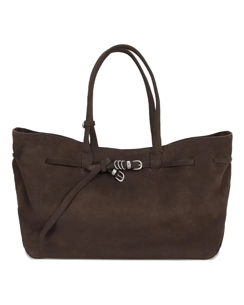 Marge Sherwood Großer Grandma Tote Bag mit Kordelzug - Braun Braun