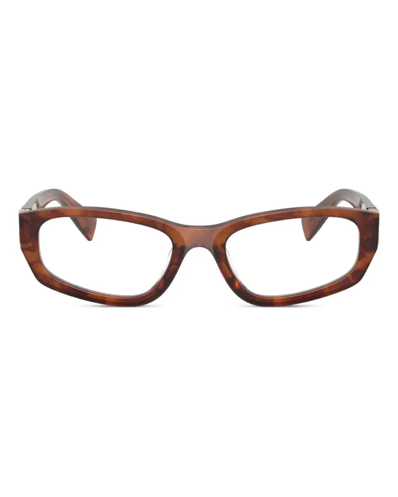 Miu Miu Brille mit Logo - Braun Braun