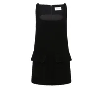 Ambra Minikleid mit eckigem Ausschnitt - Schwarz