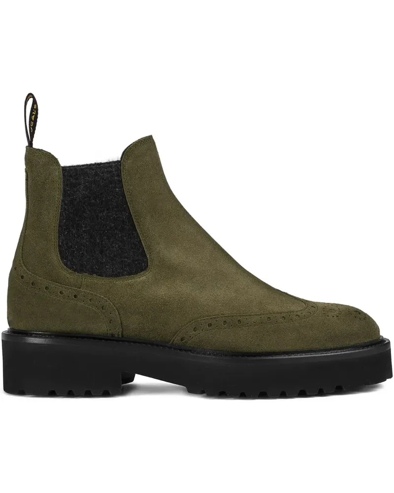Doucal´s brogue-detail Chelsea boots - Grün Grün