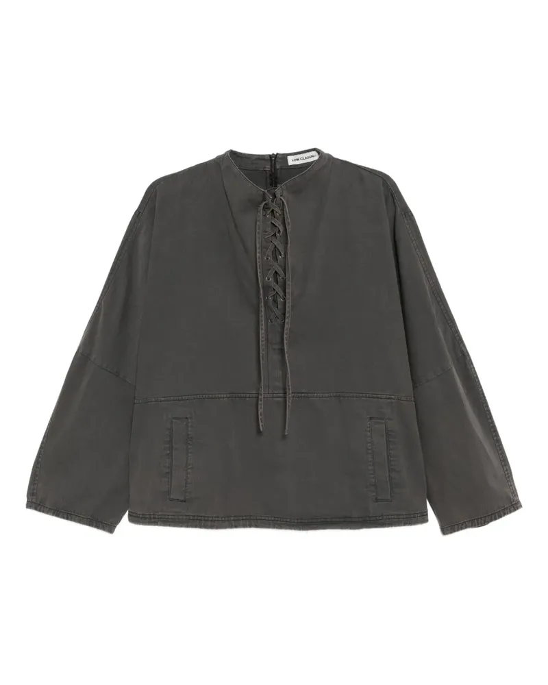 LOW CLASSIC Anorak Sweatshirt - Grau Grau