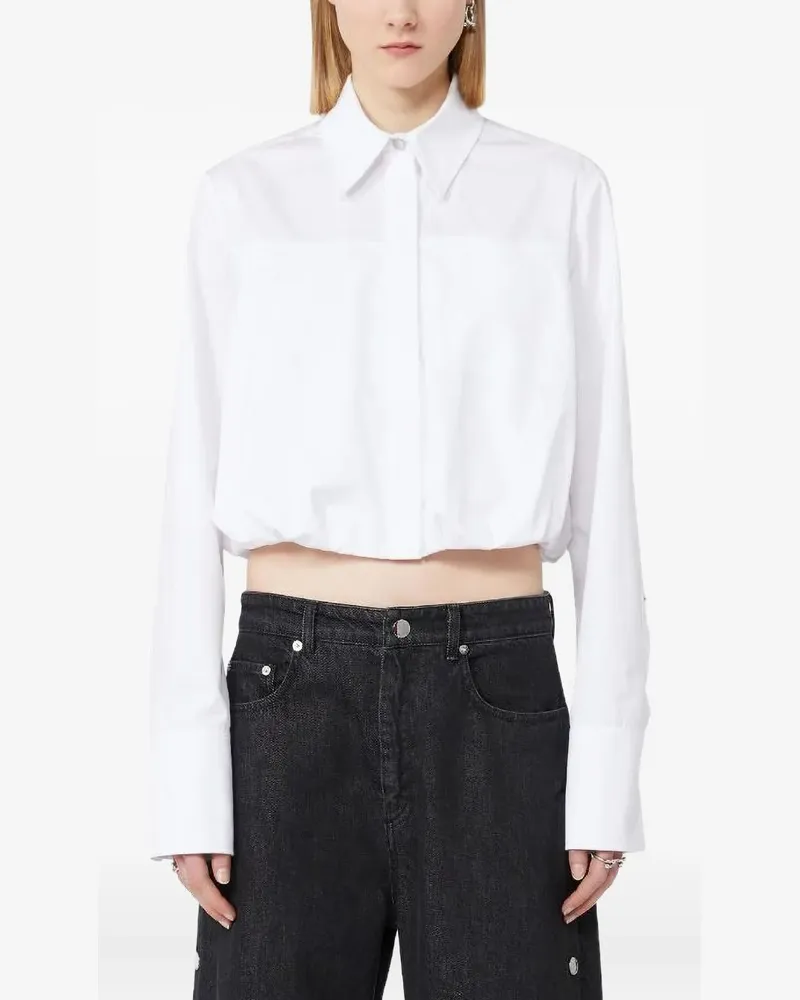 Max Mara Zemira Hemd mit betonter Taille - Weiß Weiß