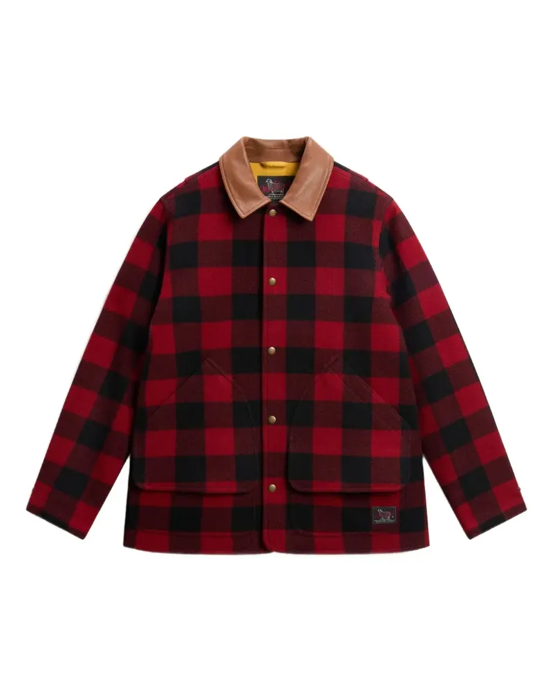 Woolrich Jacke mit Buffalo Check - Rot Rot