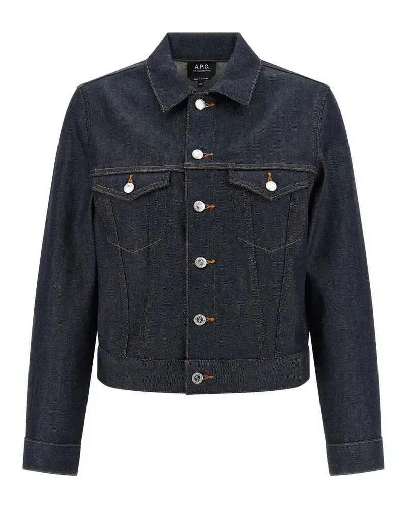 A.P.C. Dion contrast-stitching jacket - Blau Blau
