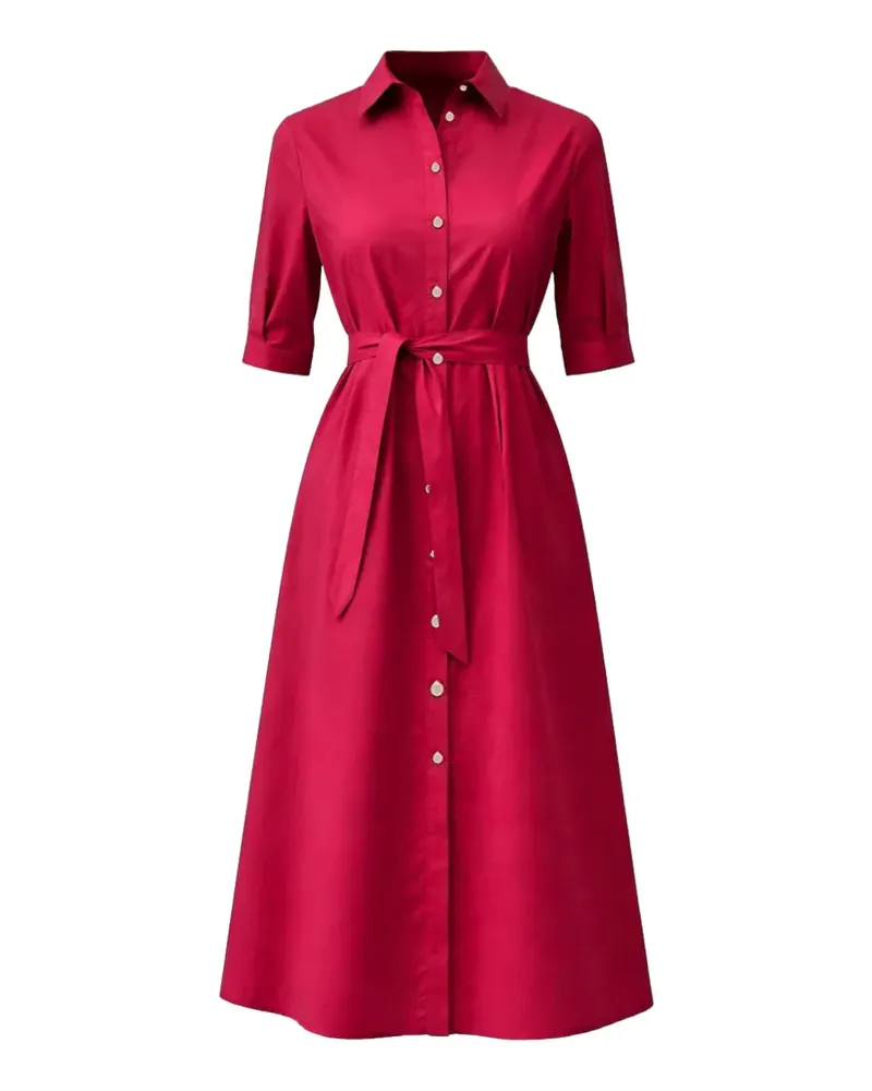 Liu Jo button-up belted shirt dress - Rot Rot