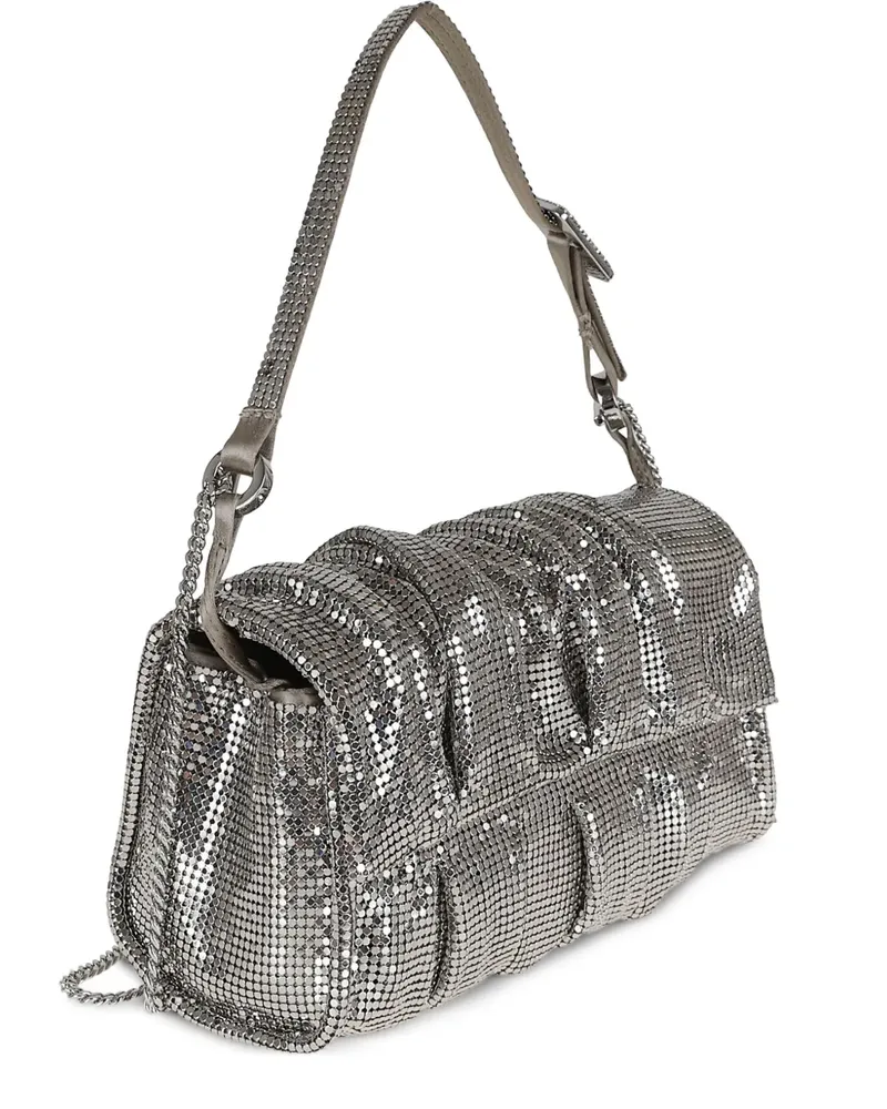 Benedetta Bruzziches Iris Mercury Schultertasche aus Kettengeflecht - Silber Silber