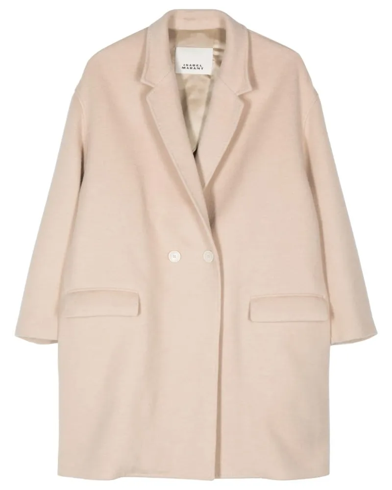Isabel Marant Doppelreihiger Efegozi Mantel - Nude Nude