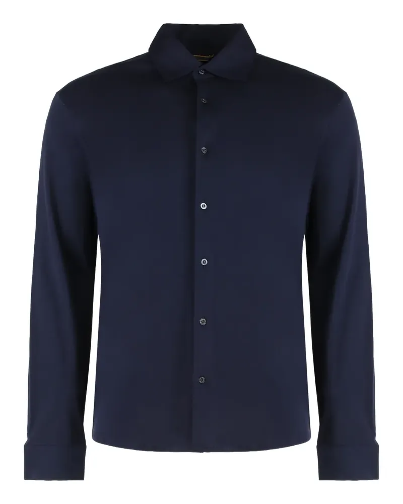 MOORER Montalcino-GCW buttoned shirt - Blau Blau