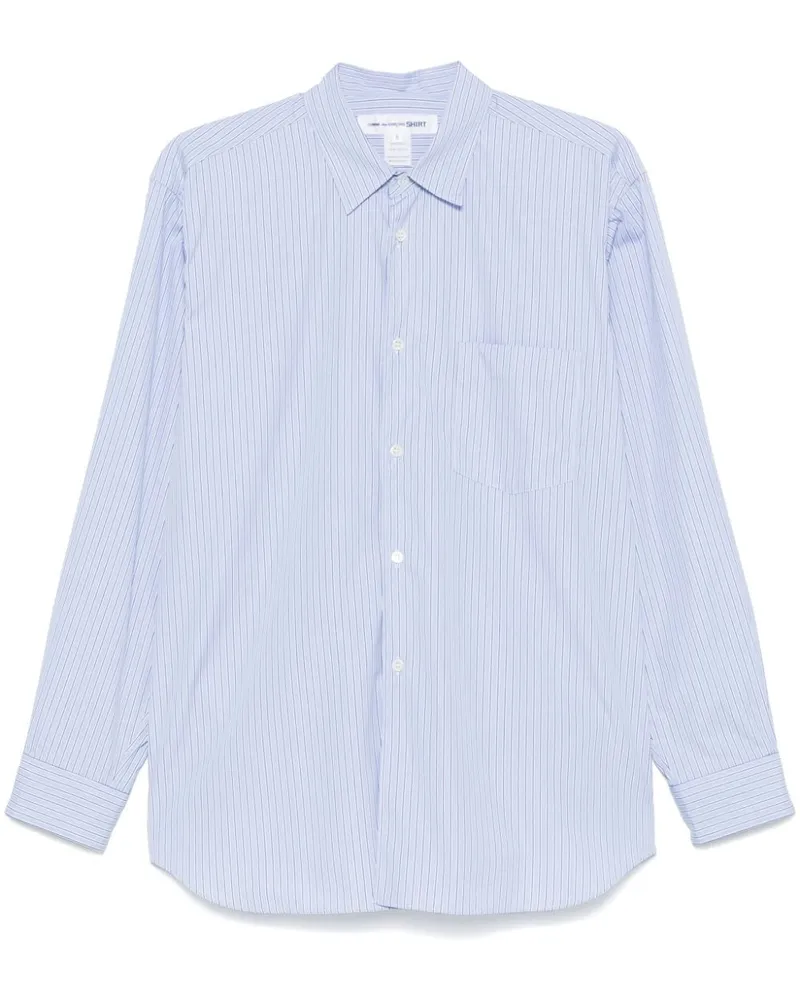 Comme des Garçons Gestreiftes Hemd - Blau Blau