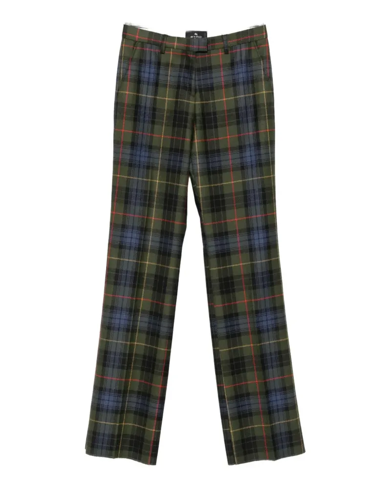 Etro Hose mit Schottenkaromuster - Grün Grün