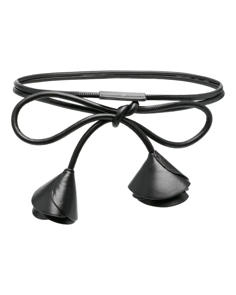 Liviana Conti Gürtel mit Rosenform - Schwarz Schwarz
