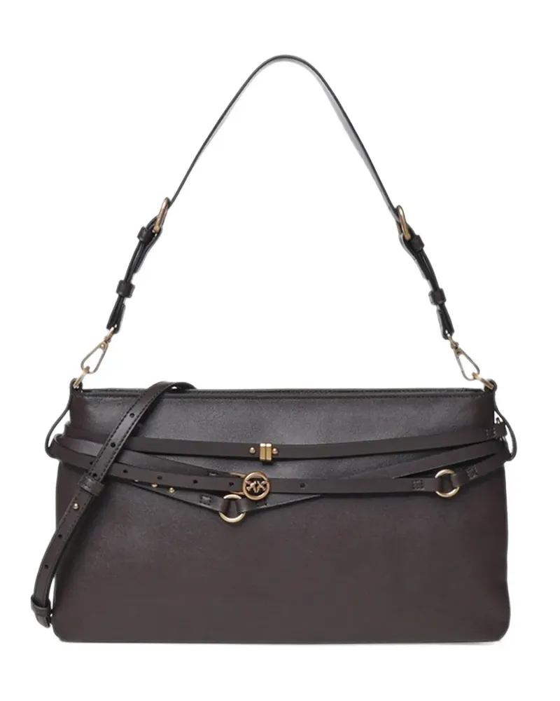 Pinko studded buckled shoulder bag - Braun Braun