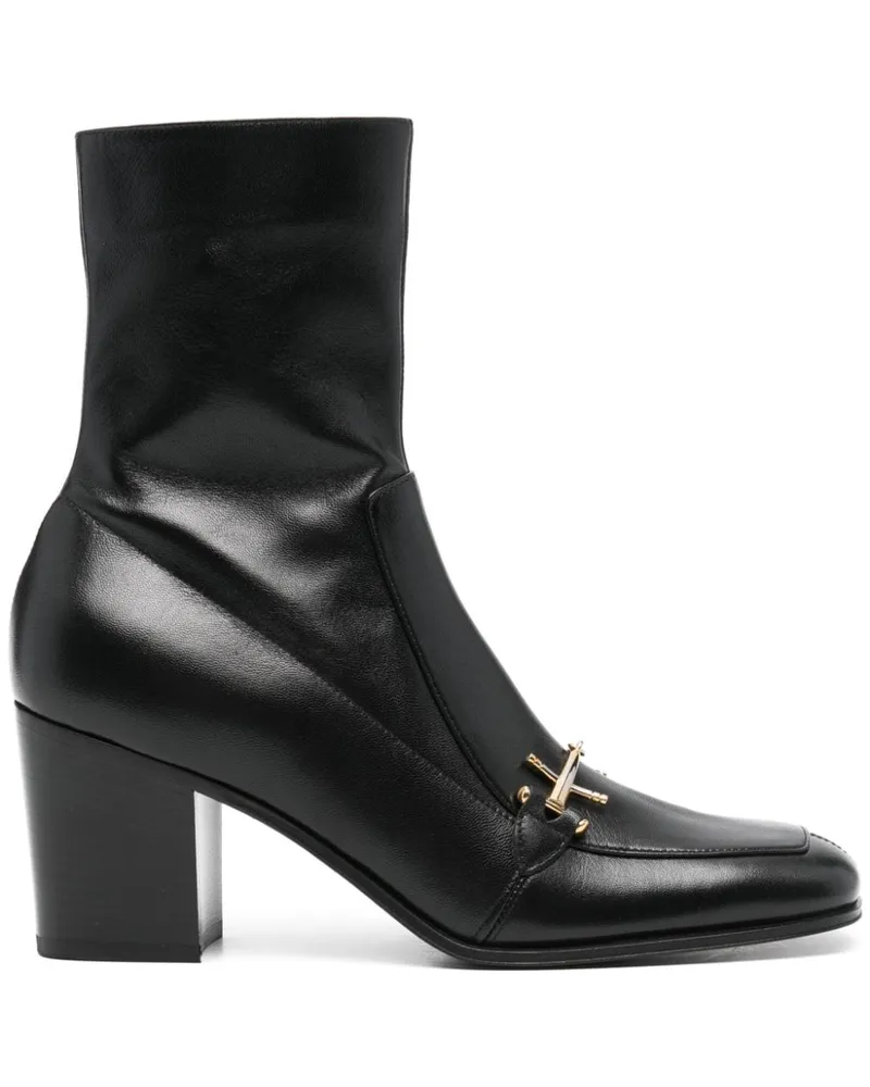 Saint Laurent Elbio Stiefel 75mm - Schwarz Schwarz