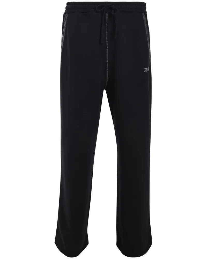 Reebok Hose mit weitem Bein - Schwarz Schwarz