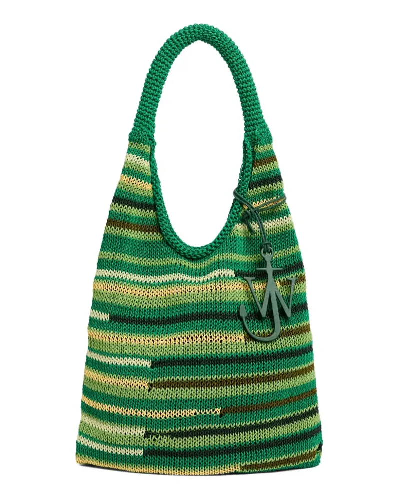 J.W.Anderson Gestreifte Schultertasche - Grün Grün