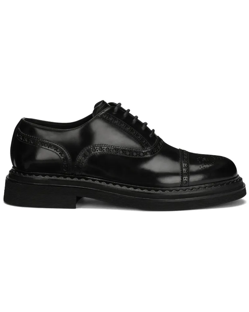 Dolce & Gabbana Francesina Derby-Schuhe - Schwarz Schwarz