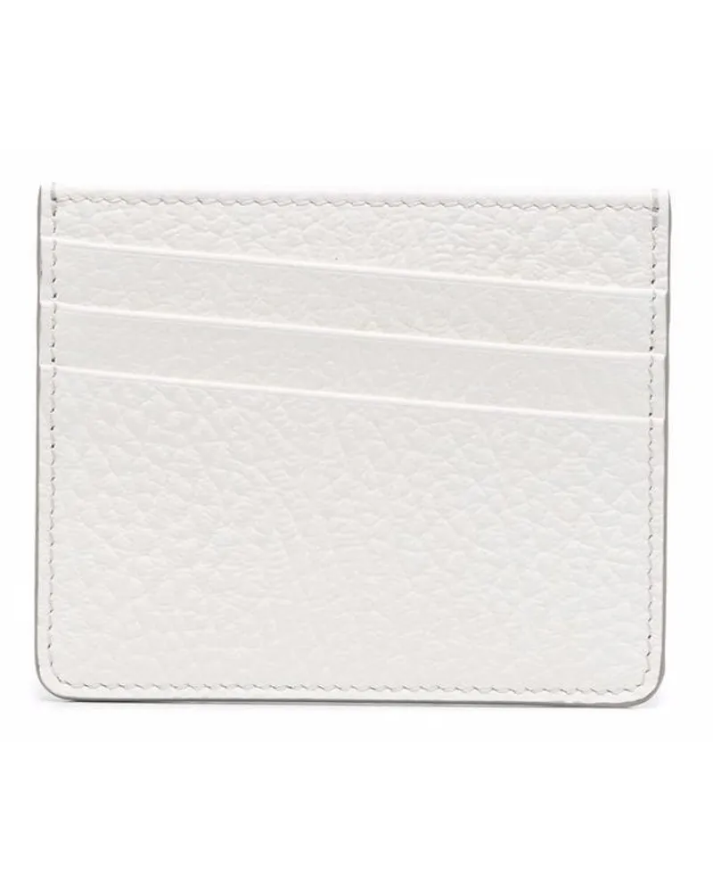Maison Margiela Kartenetui mit Ziernähten - Weiß Weiß
