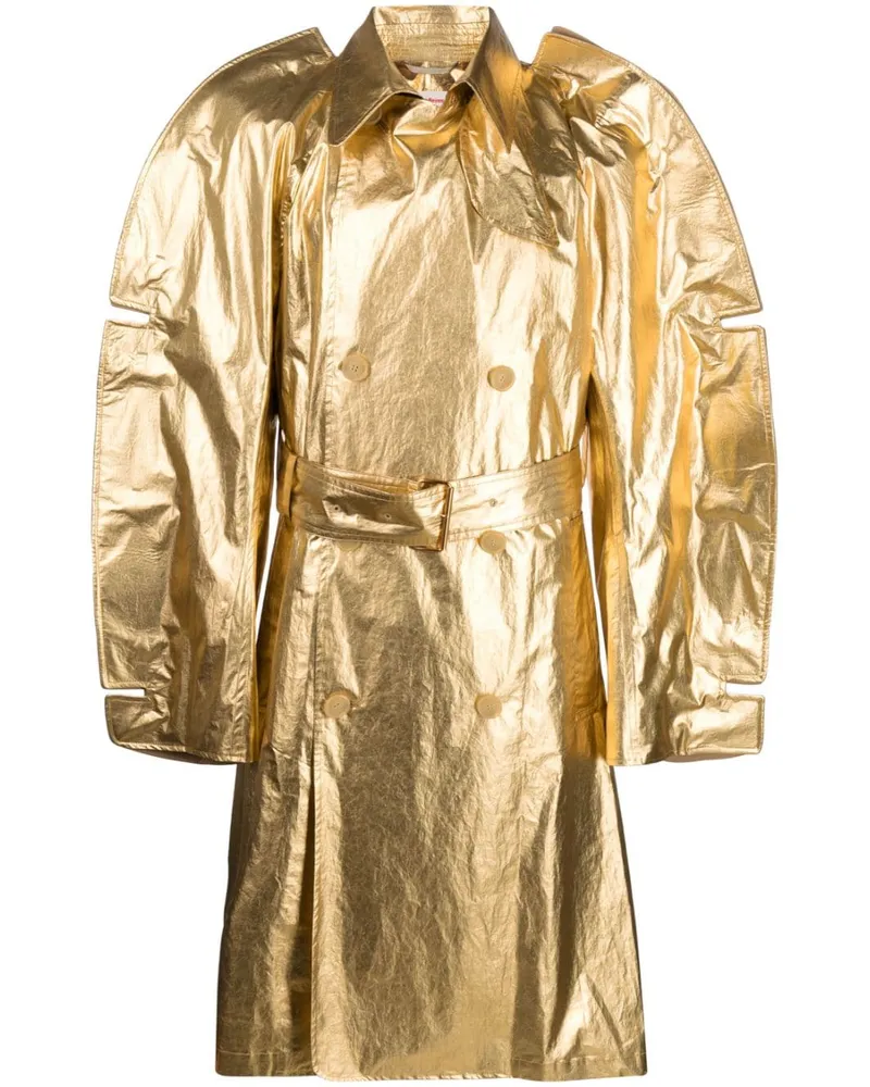 Walter van Beirendonck Mantel im Oversized-Look Gold