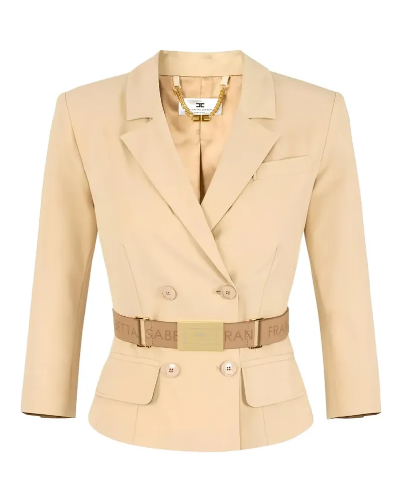 Elisabetta Franchi Cabanjacke mit Gürtel - Nude Nude